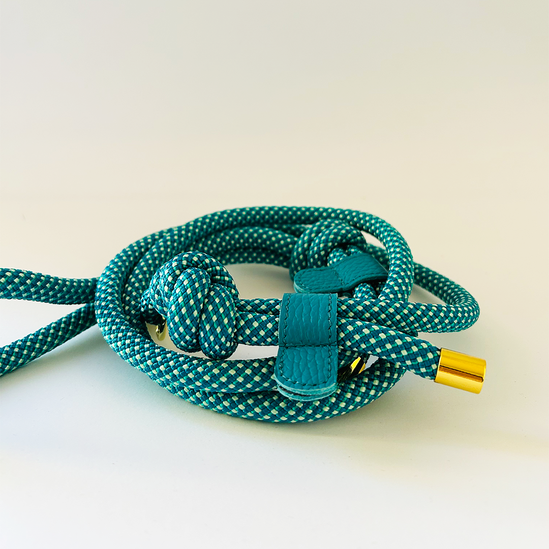 Touwleiband Teal Diamonds