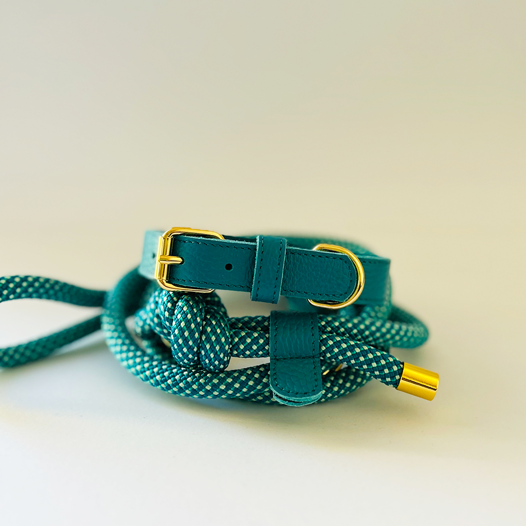 Touwleiband Teal Diamonds